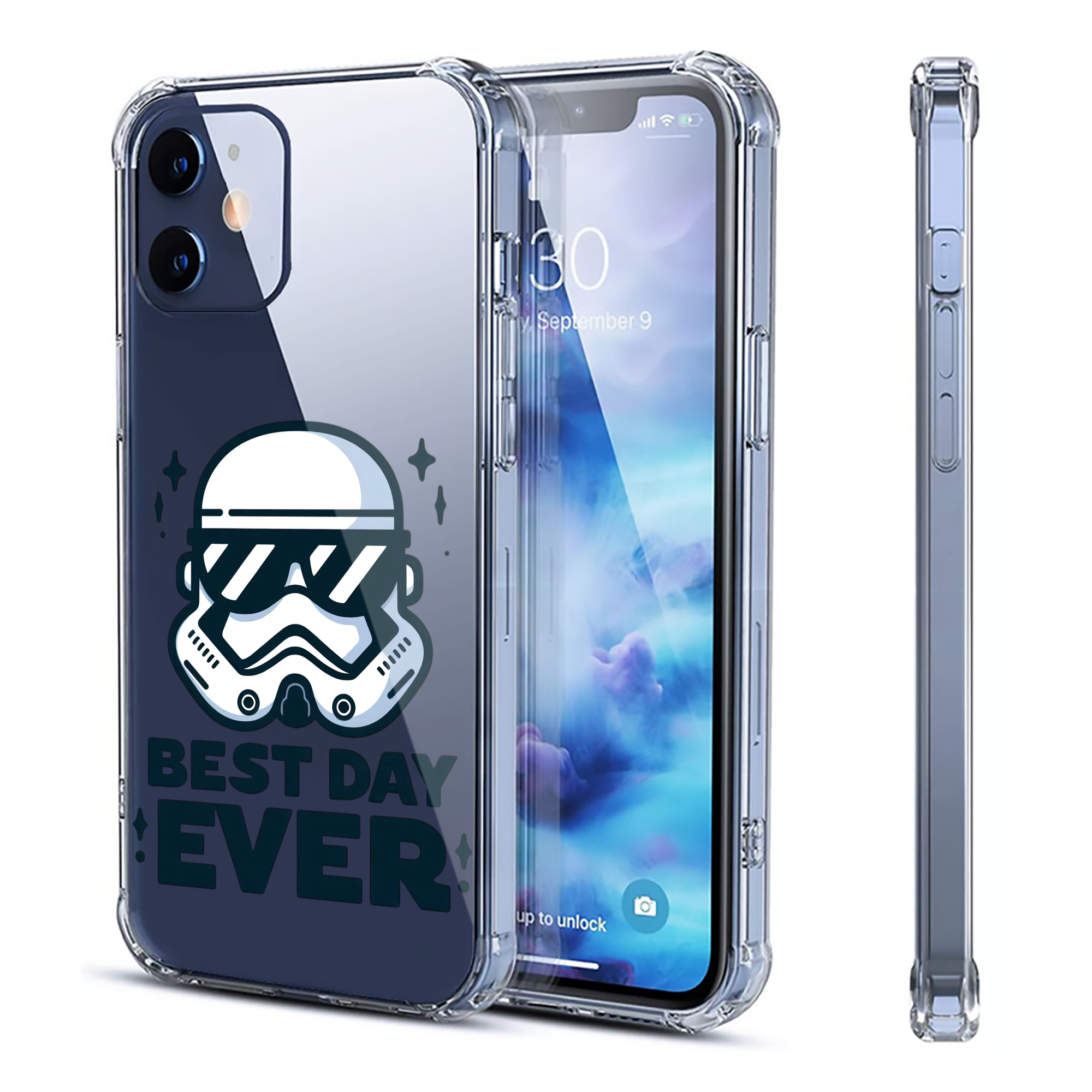 （画像用） スター・ウォーズ Star Wars 【iPhone 12シリーズ対応】透明スマホケース（クリアソフトケース）